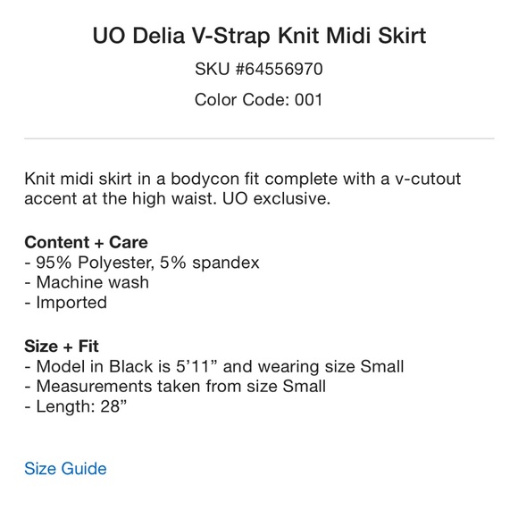 UO V-Strap Midi Skirt - Picture 3 of 7